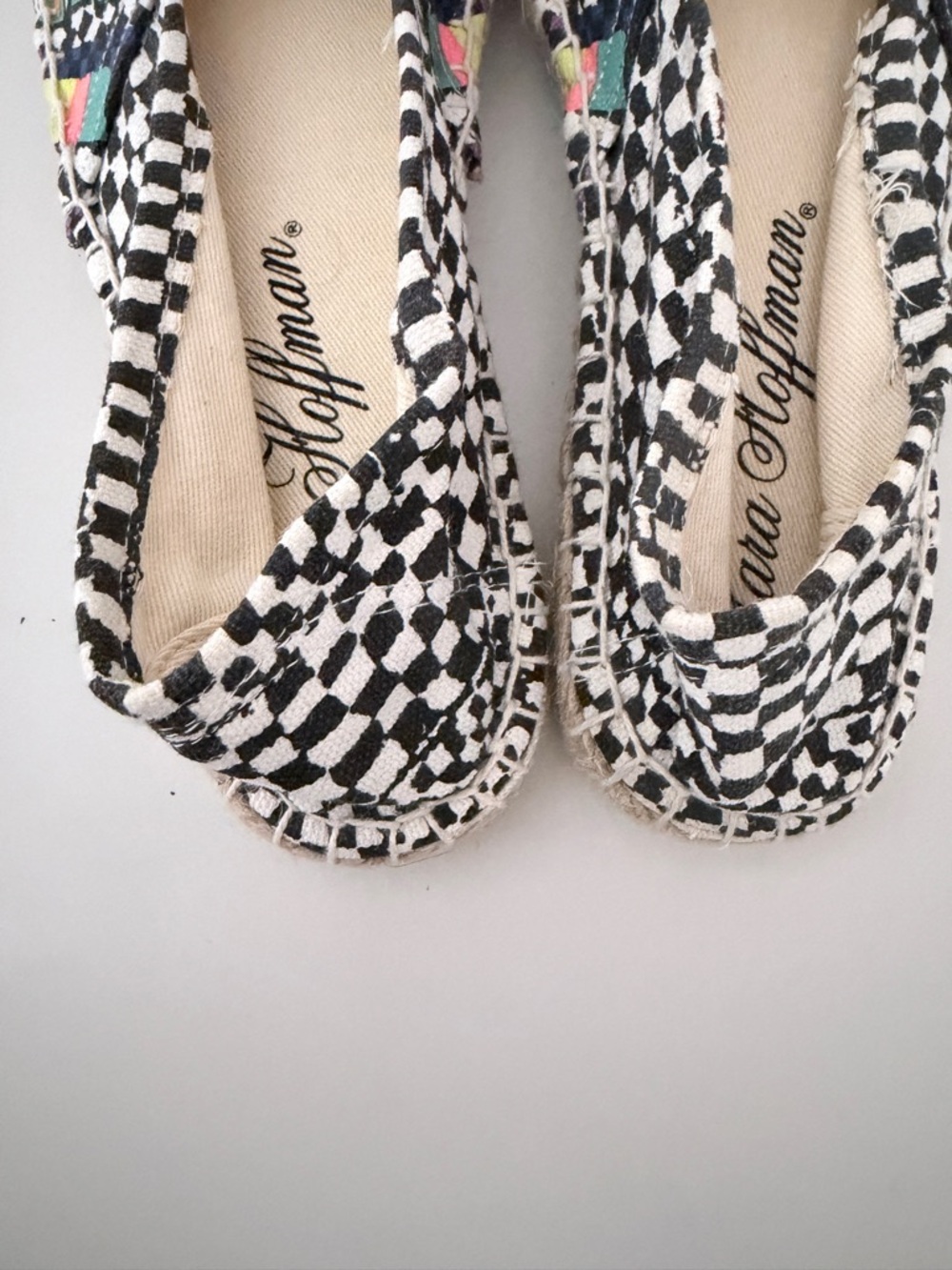 BNWOT Mara Hoffman Pink Multicolor Geometric Espadrilles - Picture 5 of 8